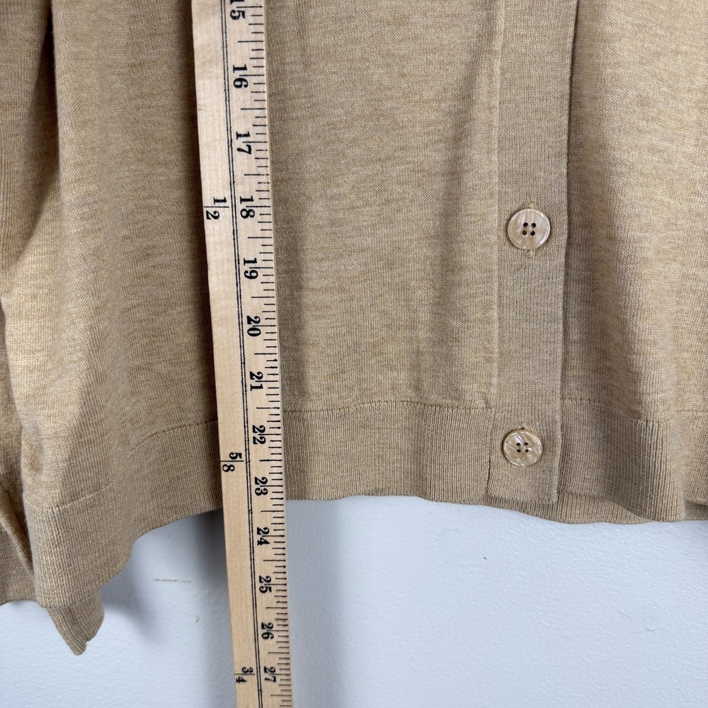 A New Day Cardigan Sweater Womens 2XL Camel Knit Long Sleeve Button-Front Casual - Picture 9 of 11